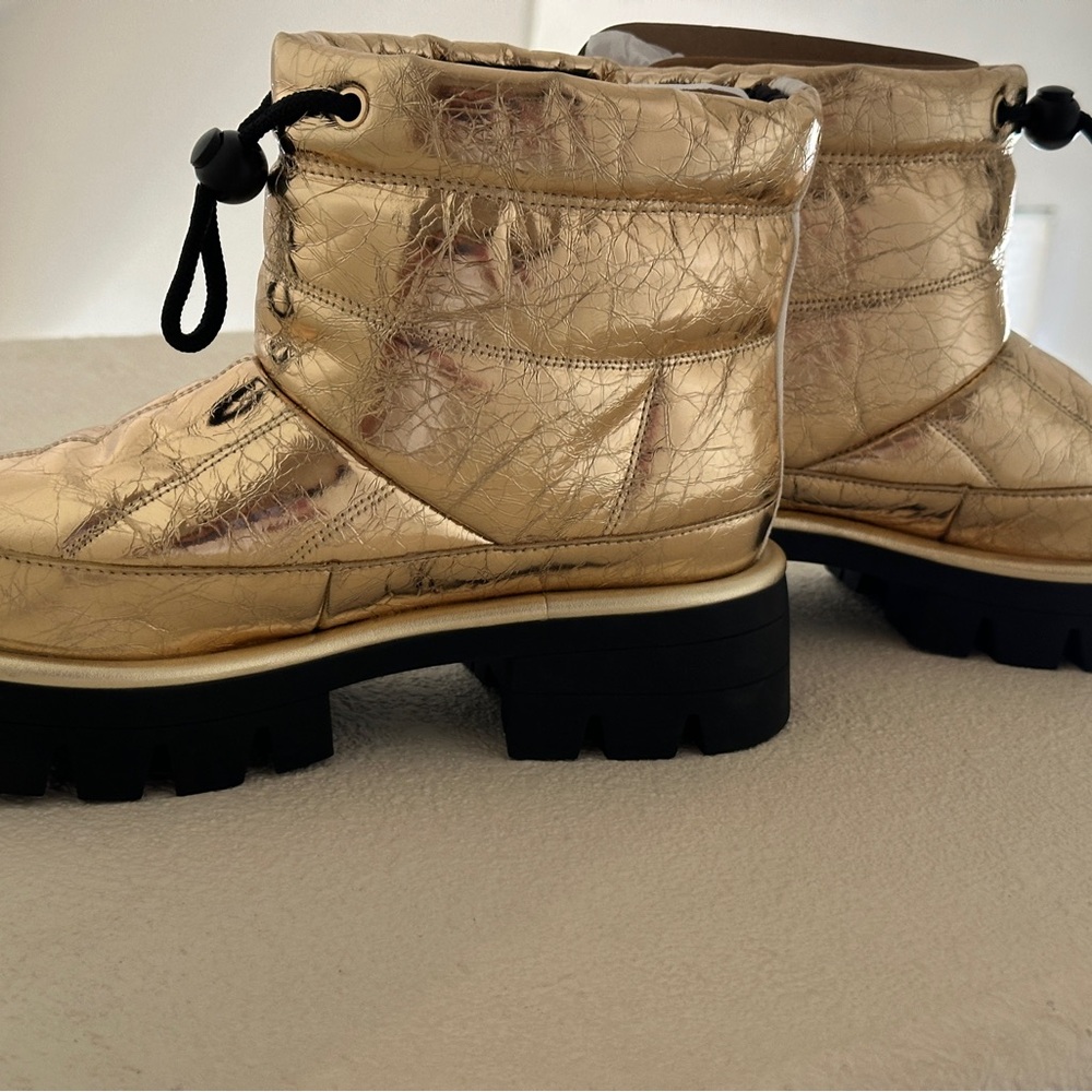 Michael Kors Metallic Gold Women's Boots - Picture 3 of 7